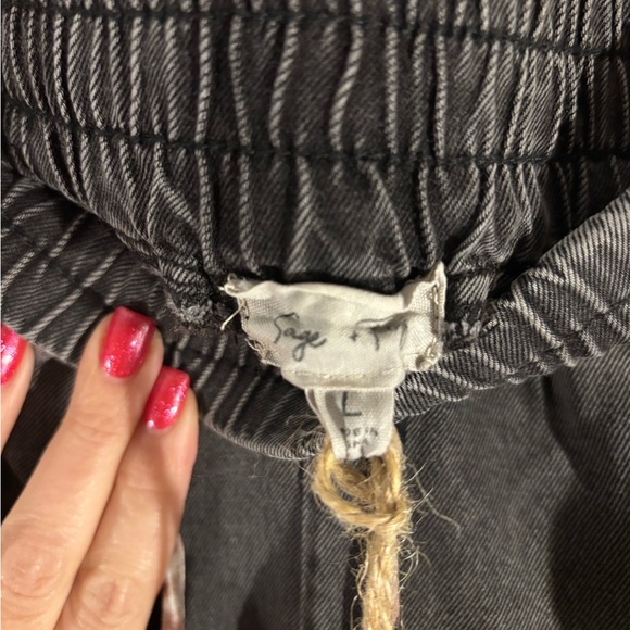 Boho Floral Patchwork Wide Leg Pants Size Large - Picture 4 of 8